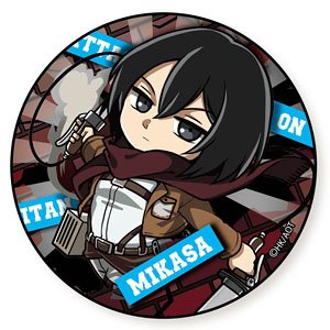 Attack on Titan Tobidastyle! Big Can Badge (Mikasa) (Anime Toy)