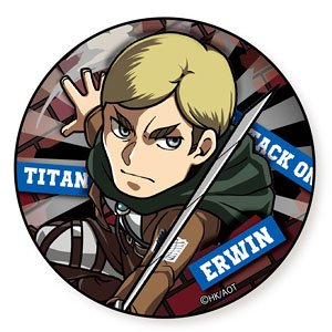Attack on Titan Tobidastyle! Big Can Badge (Erwin) (Anime Toy)