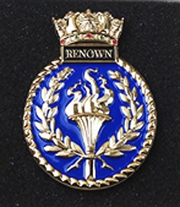 英国海軍 巡洋戦艦 レナウン 紋章 (縦約55mm) (ミリタリー完成品)