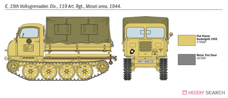 Steyr RSO/01 with German Soldiers (Plastic model) 塗装5 Modal