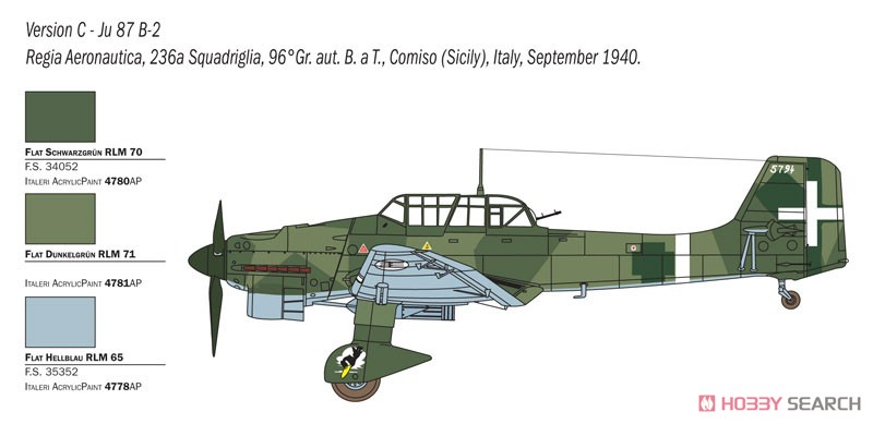 Ju87 B-2/R-2 `Picchiatello` (Plastic model) 塗装3