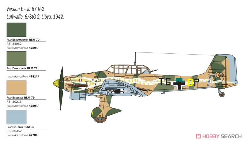 Ju87 B-2/R-2 `Picchiatello` (Plastic model) 塗装5
