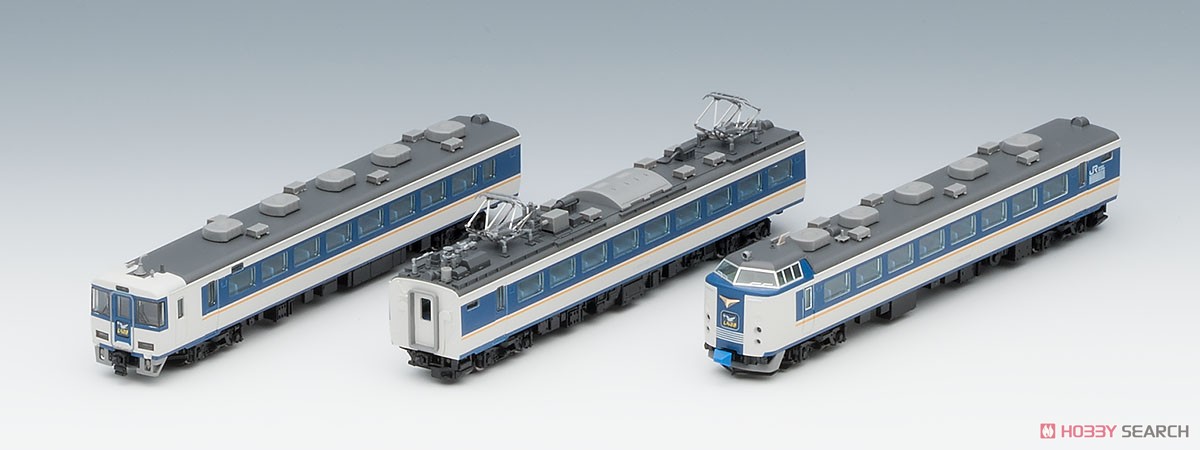 JR 485系特急電車 (しらさぎ・新塗装) セットC (3両セット) (鉄道模型) 商品画像1
