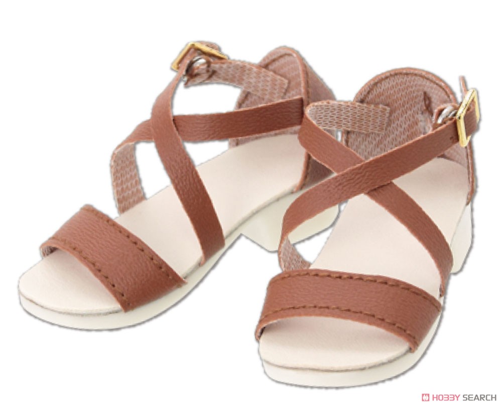 50 Cross Strap Sandal (Brown) (Fashion Doll) Item picture1