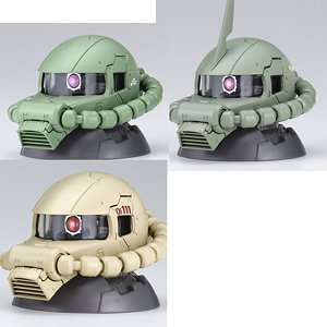 Mobile Suit Gundam - Exceed Model Zaku Head 05 (Set of 9) (Completed)