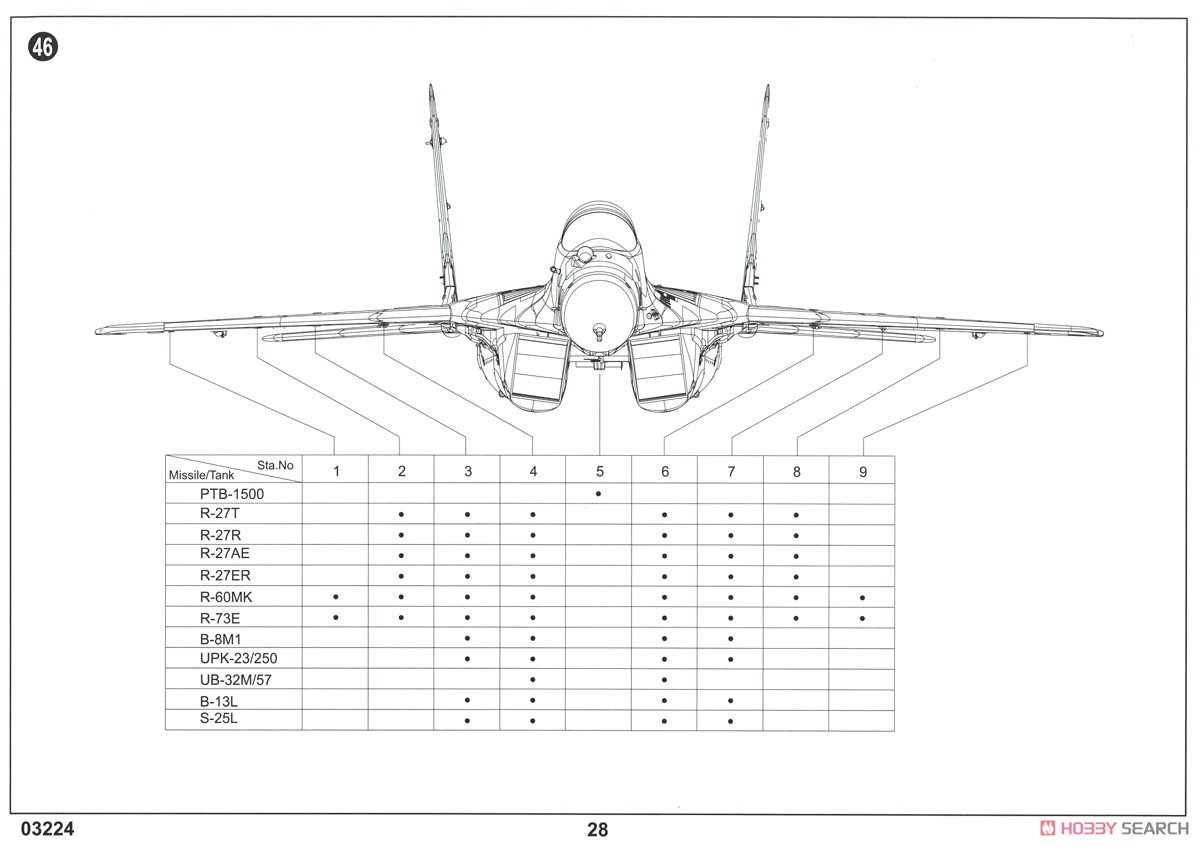 MiG-29C Fulcrum C (Plastic model) Assembly guide13