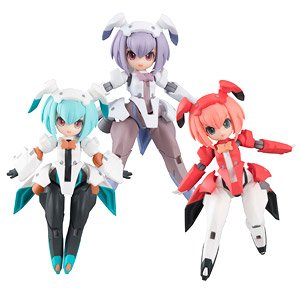 Desktop Army F-606s Frea Nabbit Sisters (Set of 3) (PVC Figure)