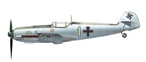 Bf-109E-3 メッサーシュミット `オットー・バートラム` (完成品飛行機)
