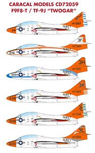 アメリカ海軍 F9F8-T/TF-9J 用デカール (デカール)
