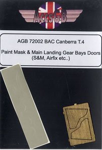 BAC キャンベラ T.4 塗装マスク シール&エッチング製主脚カバー (プラモデル)