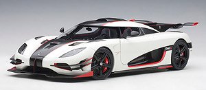 Koenigsegg One:1 (White/CarbonBlack/Red) (Diecast Car)