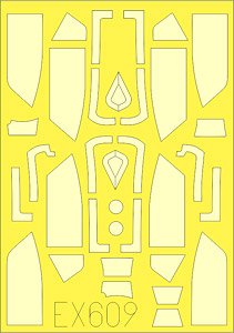 Masking Sheet for Bf109G-10 TFace (for Eduard) (Plastic model)