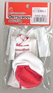 Pure white silk kimono Set for 11cm Body (Fashion Doll)