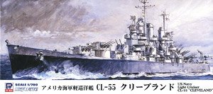 USS Light Cruiser CL-55 Cleveland (Plastic model)