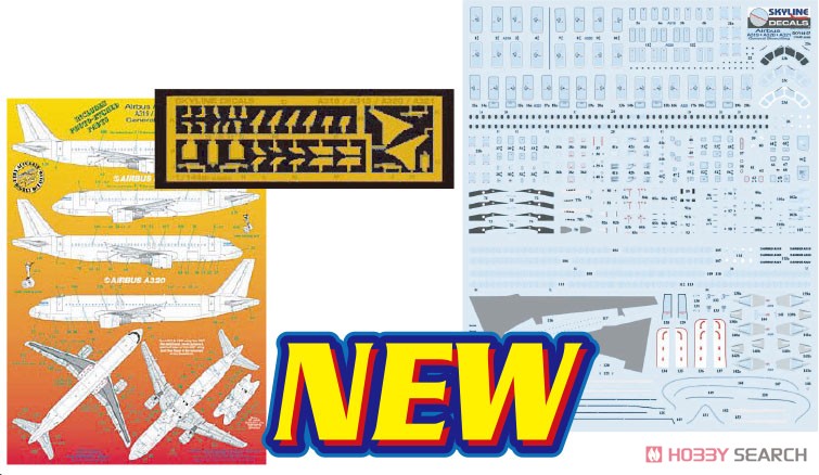 Window & Stencil Decal for A319/A320/A321 (w/Photo-Etched Parts) (Decal) Other picture1