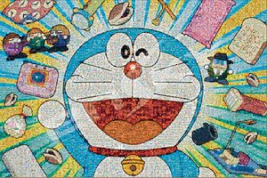 Doraemon Magical Piece Jigsaw No.1000-MG09 Doraemon Mosaic Art (Jigsaw Puzzles)