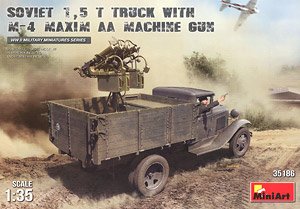 Soviet 1,5 T.Truck W/M-4 Maxim AA Machine Gun (Plastic model)