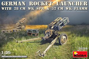 German Rocket Launcher with 28cm Wk Spr & 32cm Wk Flamm (Plastic model)