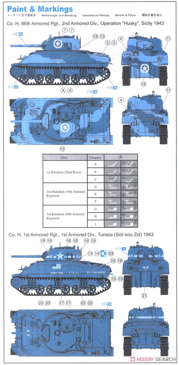 WW.II アメリカ軍 M4A1 シャーマン DV(直視バイザー型) w/マジックトラック (プラモデル) 塗装2