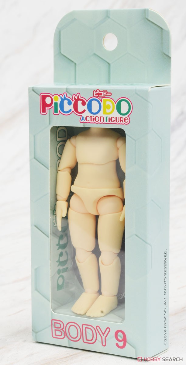 PICCODOシリーズ BODY9 デフォルメドールボディ PIC-D001N ナチュラル (ドール) パッケージ1