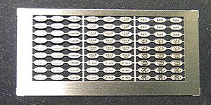 楕円製造銘板 (81個入り) (鉄道模型)