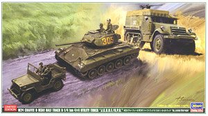 M24 チャーフィー&M3A1 ハーフトラック&1/4トン 4×4トラック`陸上自衛隊/警察予備隊` (プラモデル)