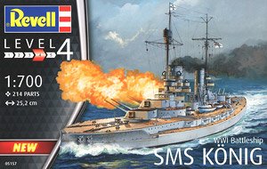 WWI German Dreadnought Konig (Plastic model)