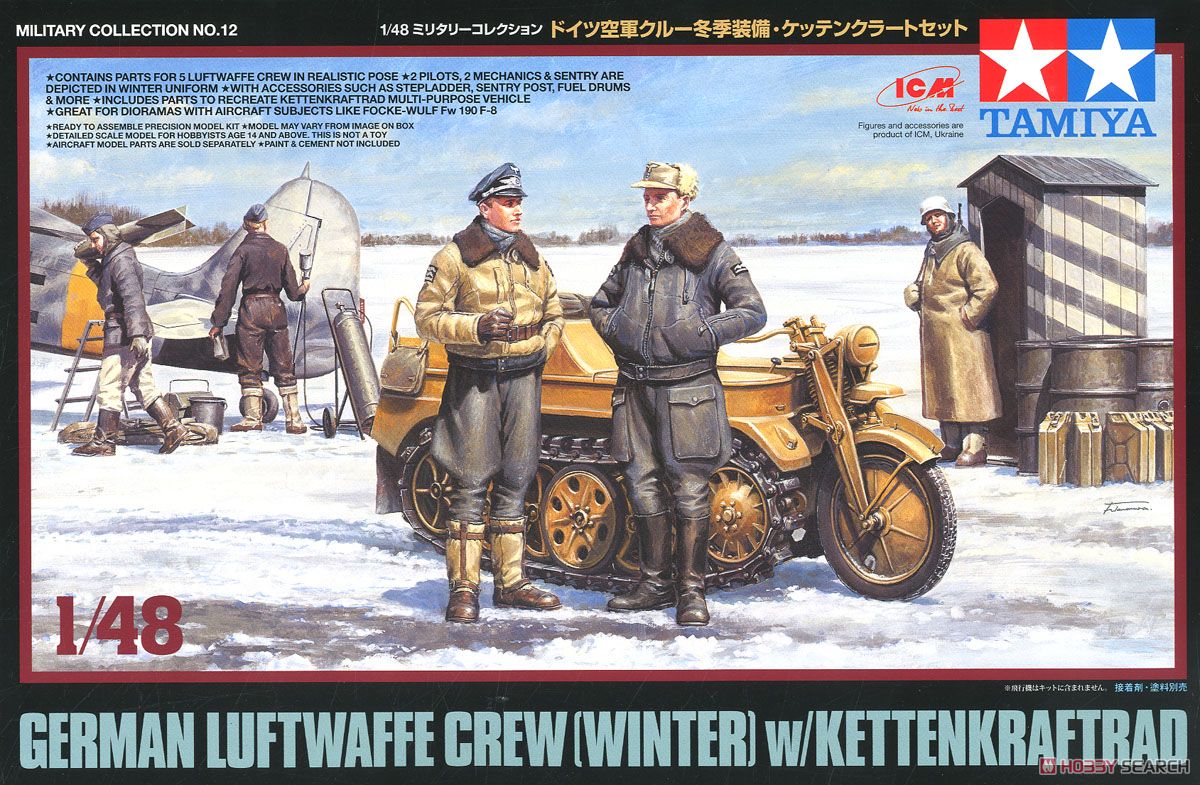 ドイツ空軍クルー冬季装備・ケッテンクラートセット (プラモデル) パッケージ1