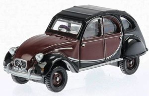 (OO) Citroen 2CV Charleston Maroon/Black (Model Train)