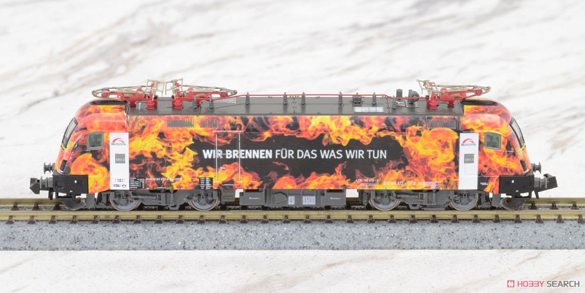 BR 182 572 TXL Feuer-Lok Ep. VI Edition : Kunstdruck (BR182 Taurus TX Logistik 炎塗装) ★外国形モデル (鉄道模型) 商品画像1