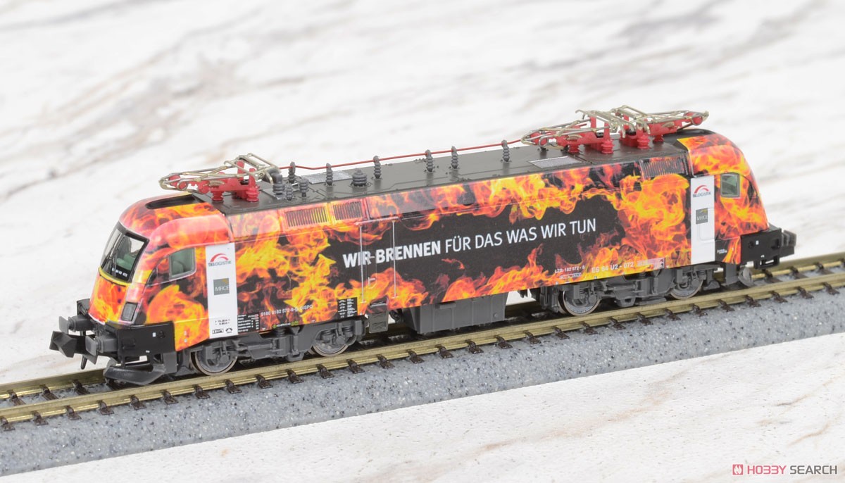 BR 182 572 TXL Feuer-Lok Ep. VI Edition : Kunstdruck (BR182 Taurus TX Logistik 炎塗装) ★外国形モデル (鉄道模型) 商品画像3