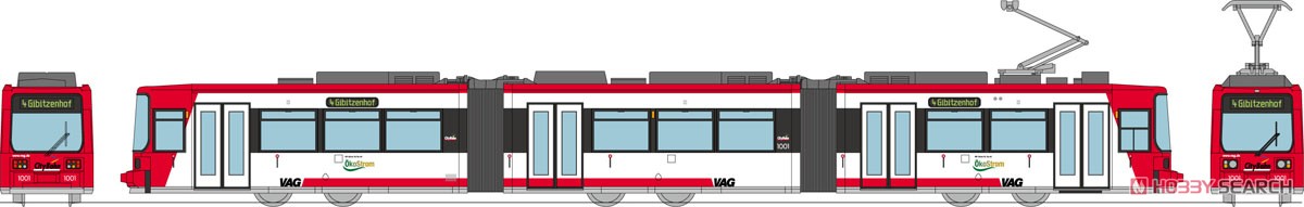 ワールド鉄道コレクション ニュルンベルクトラム 1000タイプ (鉄道模型) その他の画像1