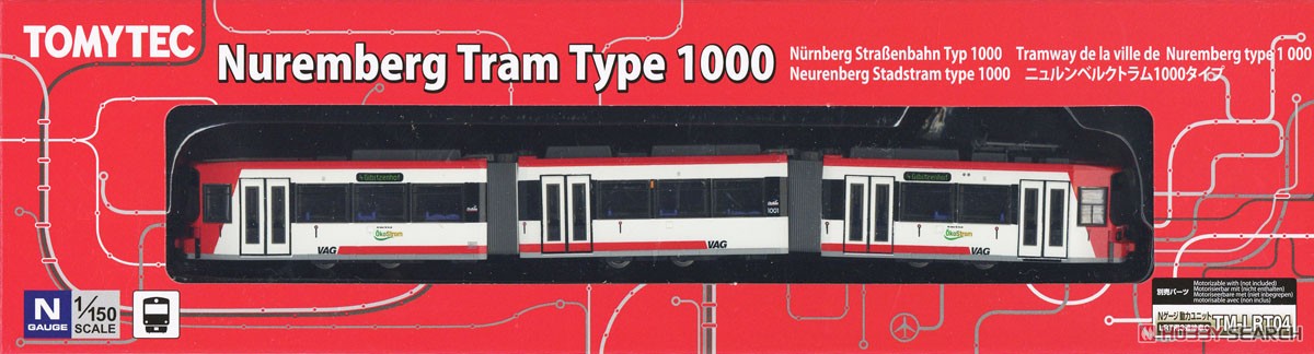 ワールド鉄道コレクション ニュルンベルクトラム 1000タイプ (鉄道模型) パッケージ1
