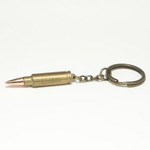 Sword Art Online Alternative Gun Gale Online GGO LLENN 5.7 x 28mm Bullet Metal Key Ring (Anime Toy)