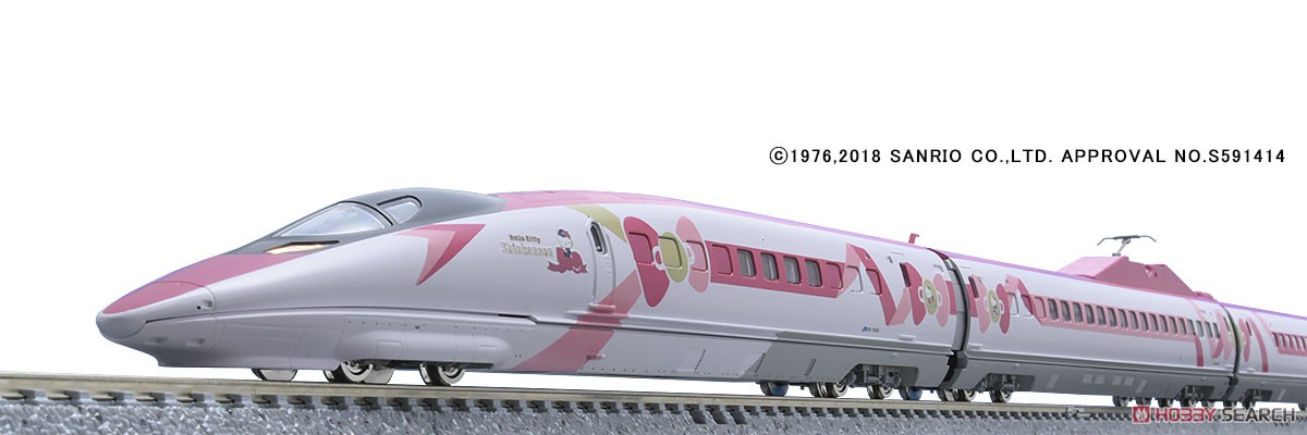 JR 500-7000系 山陽新幹線 (ハローキティ新幹線) セット (8両セット) (鉄道模型) 商品画像3