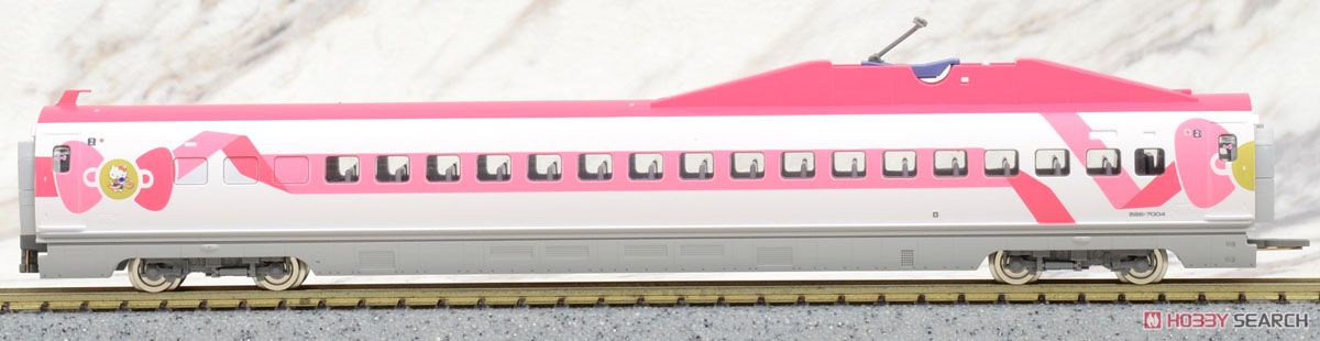 JR 500-7000系 山陽新幹線 (ハローキティ新幹線) セット (8両セット) (鉄道模型) 商品画像7