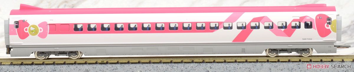 JR 500-7000系 山陽新幹線 (ハローキティ新幹線) セット (8両セット) (鉄道模型) 商品画像9