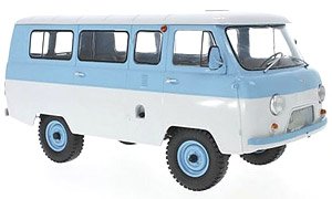 UAZ 452V Mini Bus (2206) (Blue/White) (Diecast Car)