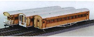 16番(HO) 木造客車 デッキオープン 組立キット (台車枠付) (組み立てキット) (鉄道模型)
