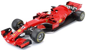 Ferrari SF71H #5 2018 Vettel (w/Driver) (Diecast Car)