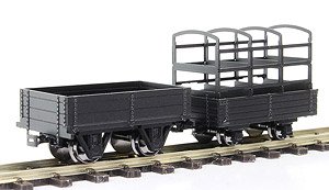 (HOナロー) 根室拓殖鉄道 小型無蓋車 II(リニューアル品) 組立キット (大小2輌セット) (組み立てキット) (鉄道模型)