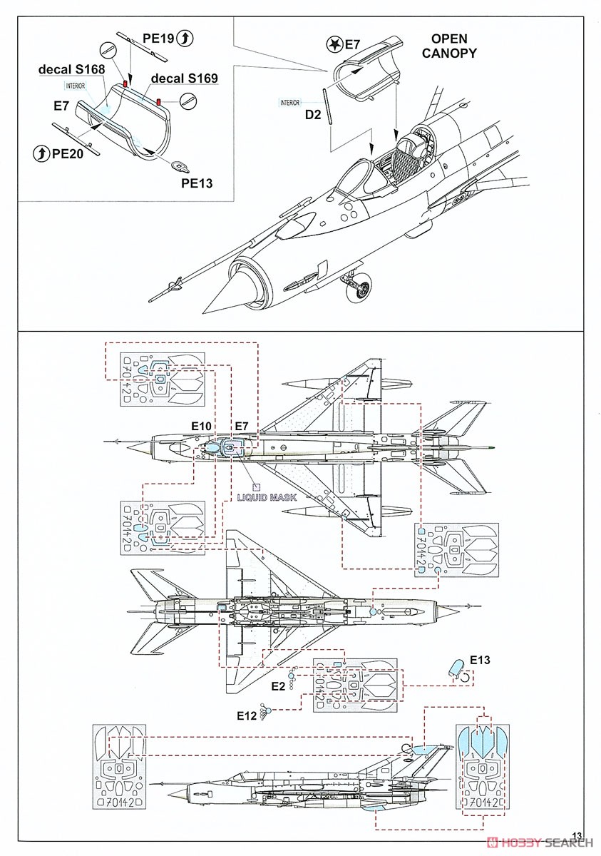 MiG-21MF 戦闘攻撃機 プロフィパック (プラモデル) 設計図10