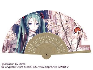 Hatsune Miku Cherry Blossoms Folding Fan (Anime Toy)