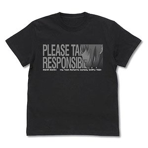 やはり俺の青春ラブコメはまちがっている。続 いろはの責任、とってくださいね Tシャツ BLACK M (キャラクターグッズ)