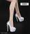 1/6 High-heeled Shoes for Women White (Fashion Doll) Other picture1