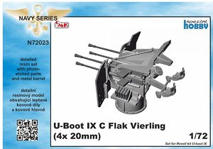 U-ボートIX 四連装 20mm対空機関砲改造セット (レベル用) (プラモデル)