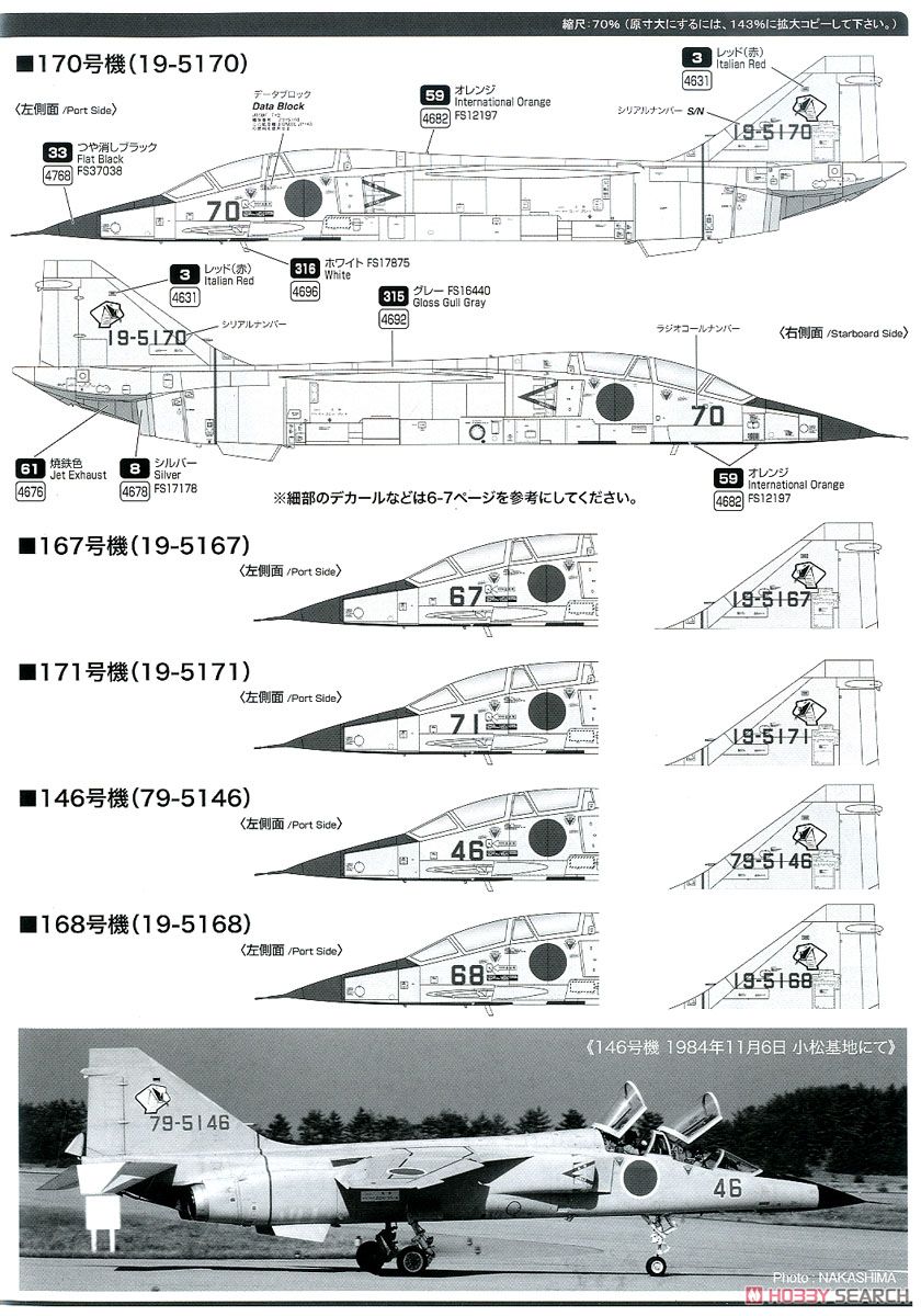 航空自衛隊 T-2 飛行教導隊・パート1 (初期塗装編) (プラモデル) 塗装4
