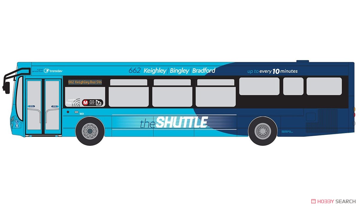 (OO) Wright Eclipse II (Single), Transdev The Shuttle 662 Keighley Bus Station via Crossflats (鉄道模型) 商品画像1