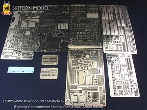 Photo-Etched Parts for WWII USA M16 MGMC (for Dragon DR6381) (Plastic model)
