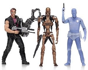 Terminator 2: Judgment Day/ Kenner Tribute 7 Inch Action Figure Series 1: 3 Set (Completed)